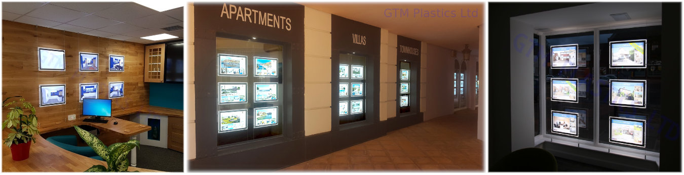 LED Light pockets suspended between cables - window & wall mounted installations