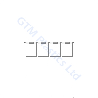 Wall mounted hook-on poster holders
