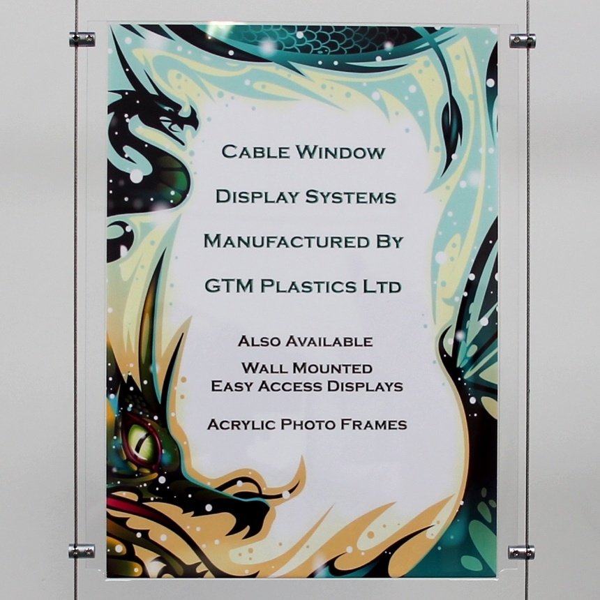 Acrylic pockets - Cable system