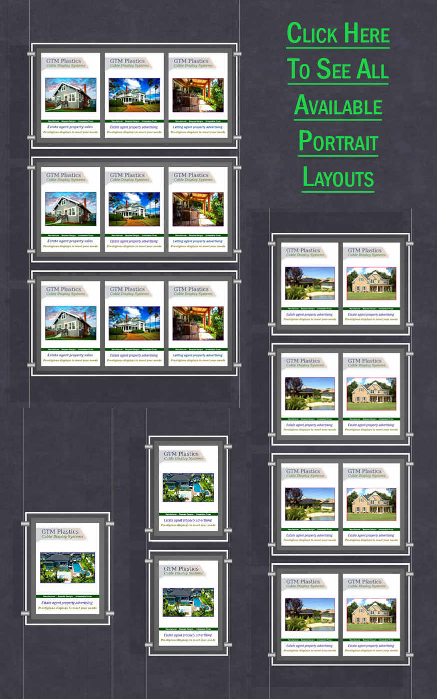 LED Illuminated Light Pockets - Portrait Layouts Category Selection