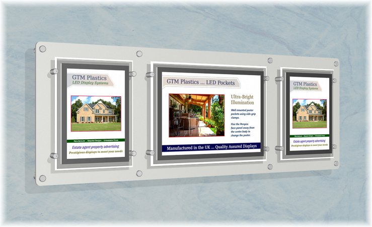LED Wall Pockets - A4PT-A3LS-A4PT-SW