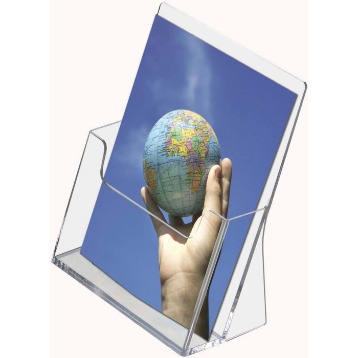 Free-standing acrylic leaflet dispenser