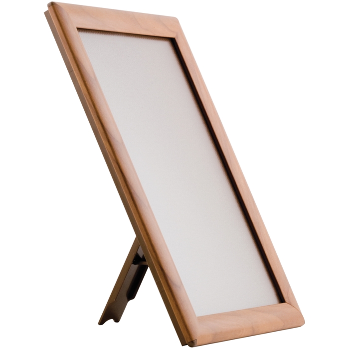 Sloping acrylic poster holder